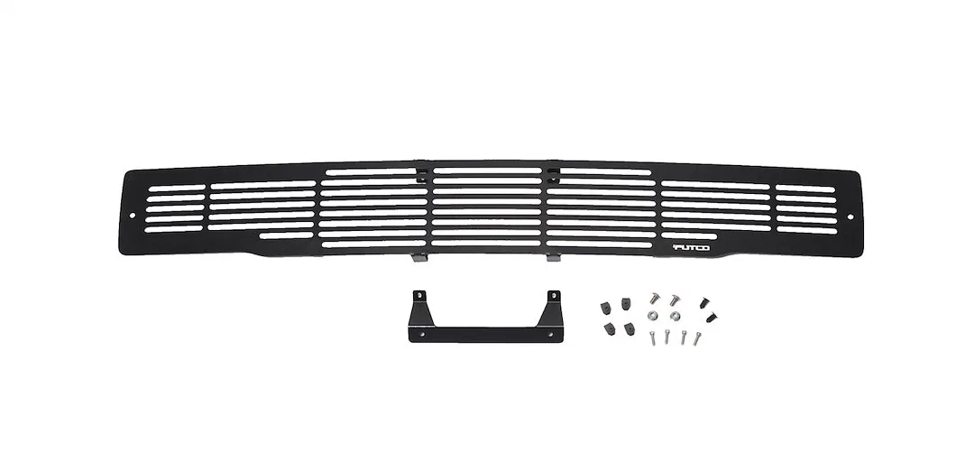 87160 – PUTCO Bumper Grille Insert, Horizontal Bar Style Powder Coated Black Stainless Steel